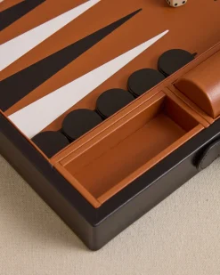 Rear Window Backgammon in Black and White