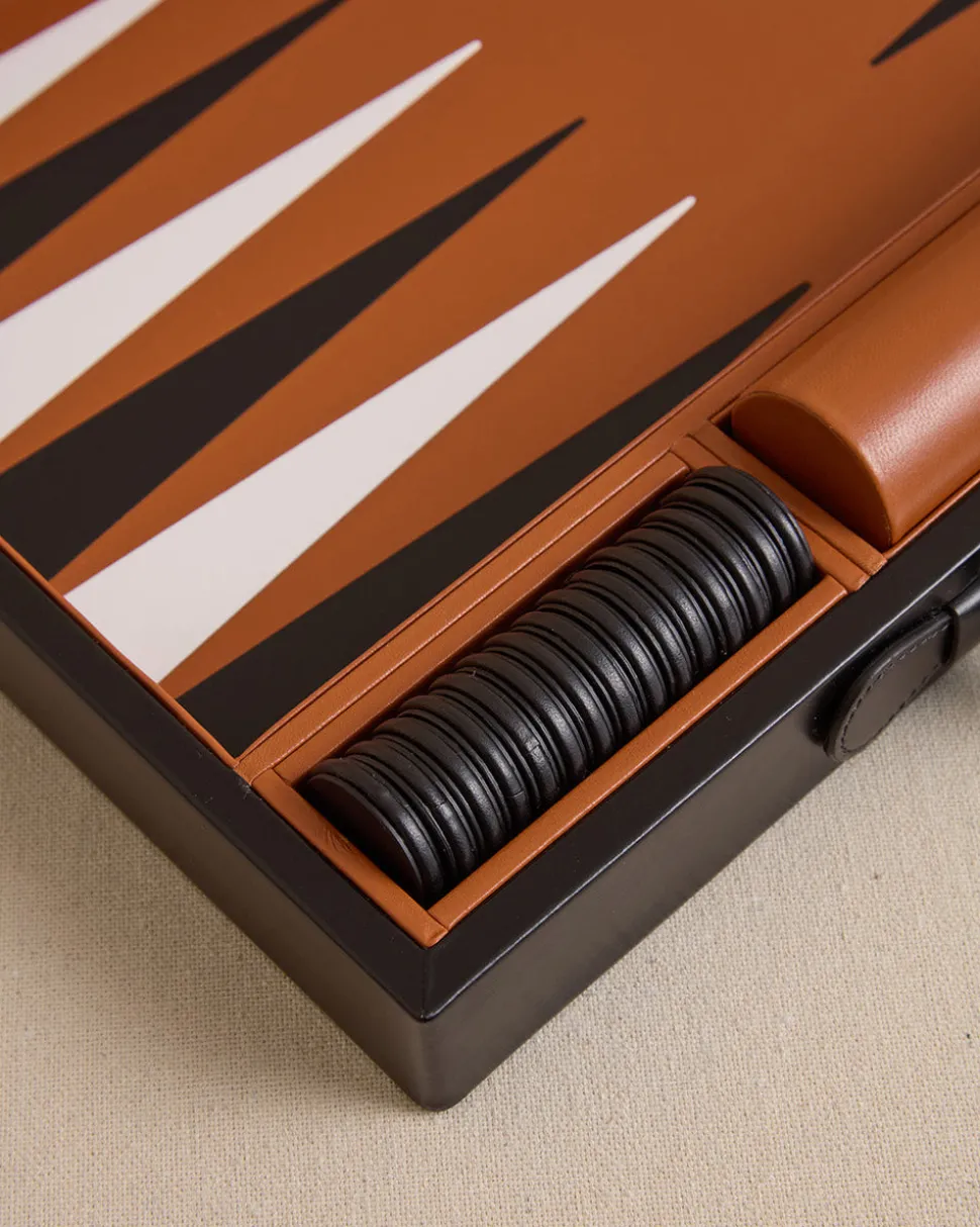 Rear Window Backgammon in Black and White