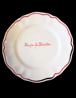 Recipe for Disaster Scalloped Plate, Set of 6