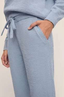 Recycled Boucle Jogger In Wedgewood Blue