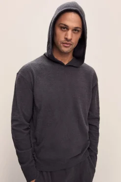 Recycled Boucle Men’s Hoodie In Graphite