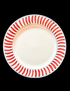 Red Dinner Plate, Set of 6