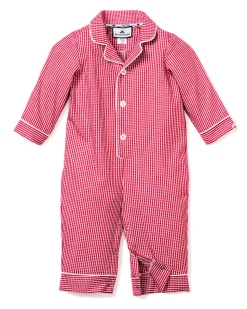 Red Mini Gingham Romper