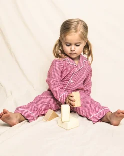 Red Mini Gingham Romper