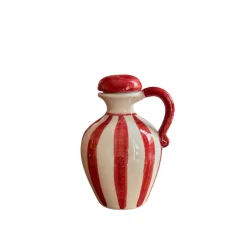 Red Olive Oil and Vinegar Bottle, Set of 2