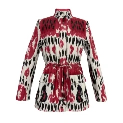 Red Rainbow Ikat Jacket