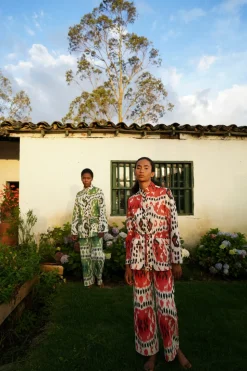 Red Rainbow Ikat Jacket
