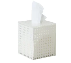 Reed Tissue Box in White