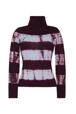 Reese Top in Wine Tie Dye