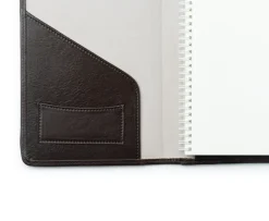 Refillable Journal in Vintage Walnut Leather