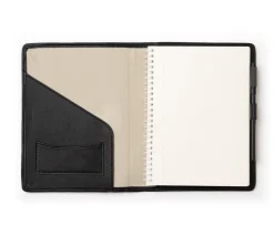 Refillable Journal in Vintage Black Leather