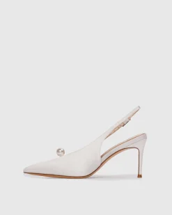 Reina 80 in White & Satin Pearl