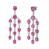 Reina Pink Sapphire Statement Earrings