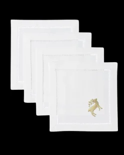 Reindeer Gold Cocktail Napkin Set