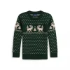 Reindeer-Intarsia Cotton-Blend Sweater