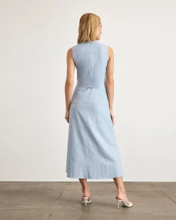 Reinella Dress in Powder Blue