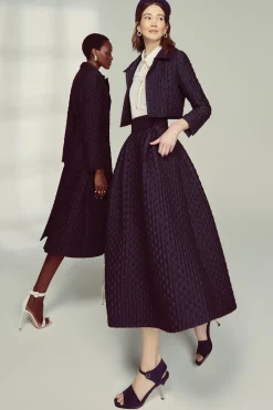 Remy Cropped Jacket Diamond Cloqué