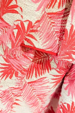 Remy Structured Bodice Top Palm Jacquard