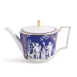 Renaissance Teapot, Teacup, & Saucer in Gold, Set of 2