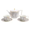 Renassiance Teapot Tcup Scr in Grey, Set of 2