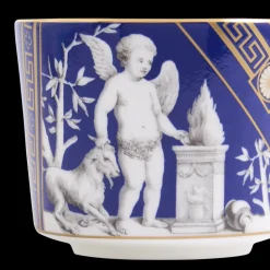 Reniassance Teacup Saucer in Gold, Set of 2