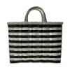 Retro-Travel Tote in Black & Grey