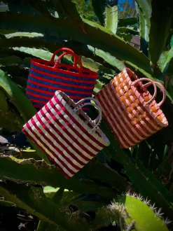 Retro-Travel Tote in Quartz & Butternut