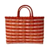Retro-Travel Tote in Tiger Lily & Coral