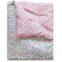 Reversible Heirloom Quilt Made With Liberty Fabric in Betsy Grey & Wiltshire Pink