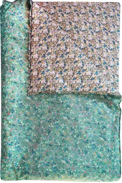 Reversible Heirloom Quilt Made With Liberty Fabric in Donna Leigh Green & Libby