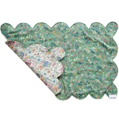 Reversible Scalloped Placemat Made With Liberty Fabric in Donna Leigh