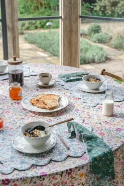 Reversible Scalloped Placemat Made With Liberty Fabric in Donna Leigh