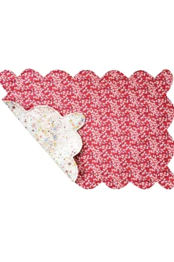 Reversible Scalloped Placemat Made With Liberty Fabric in Mitsi Valeria & Adelajda