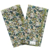 Reversible Stitch Napkin Set Made With Liberty Fabric in Libby & Capel Pistachio