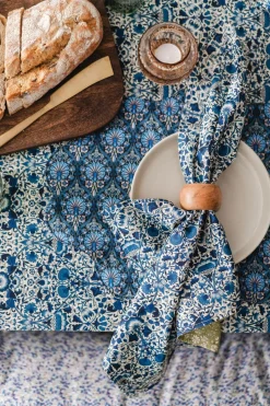Reversible Stitch Napkin Set Made With Liberty Fabric in Lodden & Capel