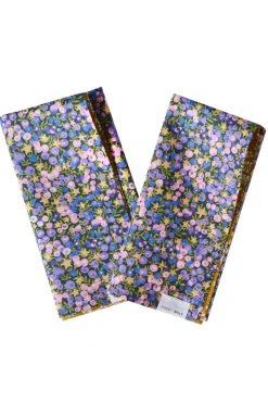 Reversible Stitch Napkin Set Made With Liberty Fabric in Wiltshire Star & Capel