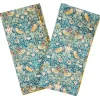 Reversible Stitch Napkin Set Made With Liberty Fabric in Strawberry Thief & Capel