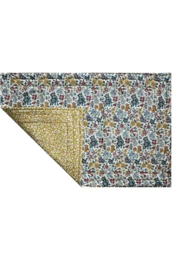 Reversible Stitch Placemat Made With Liberty Fabric in Feather Meadow & Annabella