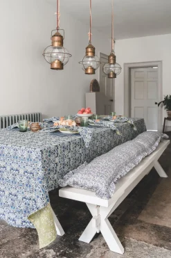 Reversible Tablecloth Made With Liberty Fabric in Lodden & Capel