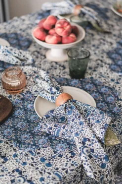 Reversible Tablecloth Made With Liberty Fabric in Lodden & Capel