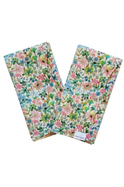 Reversible Wavy Napkin Set Made With Liberty Fabric in Dreams Of Summer