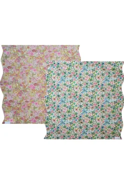 Reversible Wavy Napkin Set Made With Liberty Fabric in Dreams Of Summer