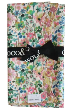 Reversible Wavy Napkin Set Made With Liberty Fabric in Dreams Of Summer