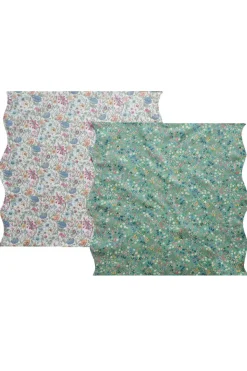 Reversible Wavy Napkin Set Made With Liberty Fabric in in Donna Leigh & Rachel