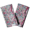 Reversible Wavy Napkin Set Made With Liberty Fabric in Betsy Candy Floss & Capel