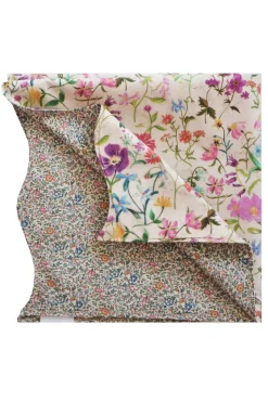 Reversible Wavy Napkin Set Made With Liberty Fabric in Linen Garden