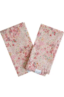 Reversible Wavy Napkin Set Made With Liberty Fabric in Adelajda’s Wish & Wiltshire Star