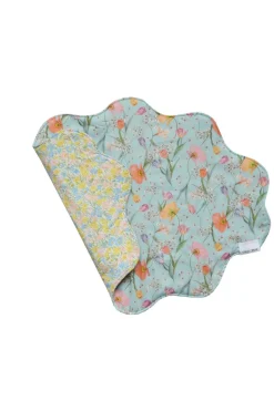 Reversible Wavy Placemat Made With Liberty Fabric in Spring Blooms & Meadowland