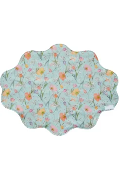 Reversible Wavy Placemat Made With Liberty Fabric in Spring Blooms & Meadowland