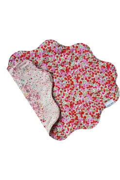 Reversible Wavy Placemat Made With Liberty Fabric in Wiltshire Stars & Adelajda’s Wish